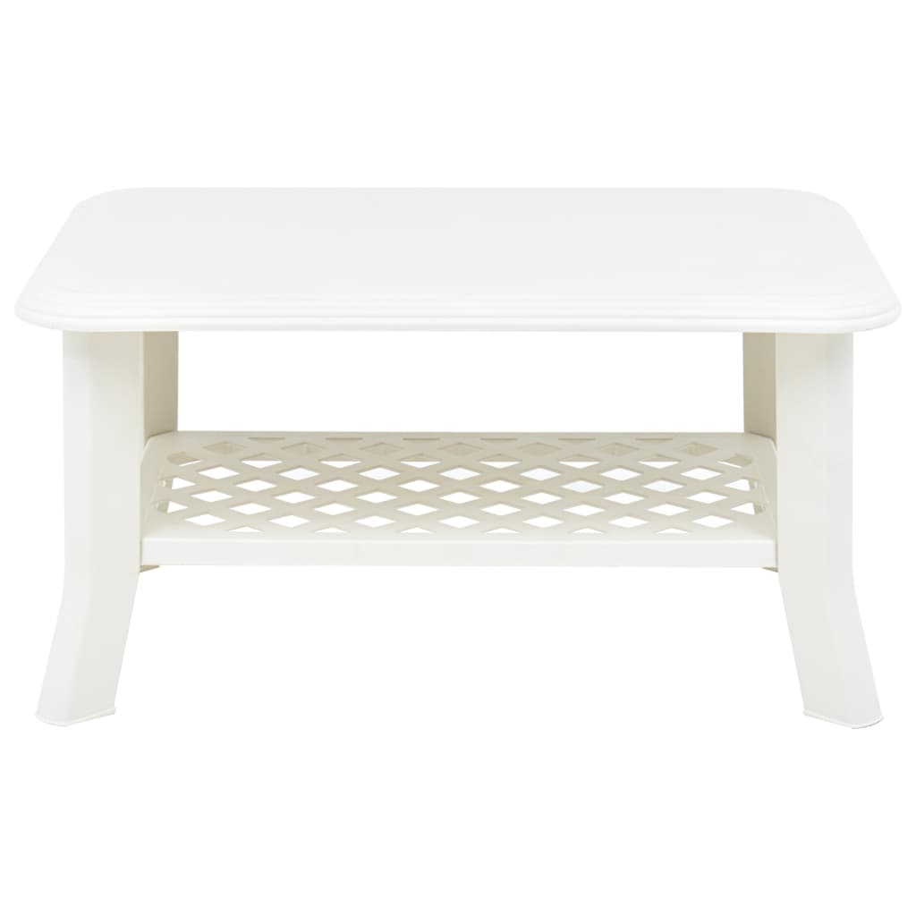 Tavolino da Salotto Bianco 90x60x46 cm in Plastica | homemem39