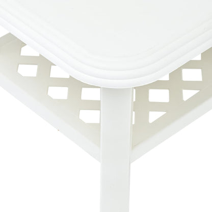 Tavolino da Salotto Bianco 90x60x46 cm in Plastica | homemem39