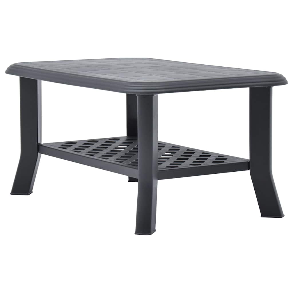 Tavolino da Salotto Antracite 90x60x46 cm in Plastica | homemem39