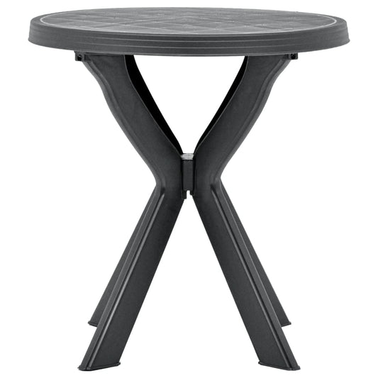 Tavolo da Bistrot Antracite Ø70 cm in Plastica