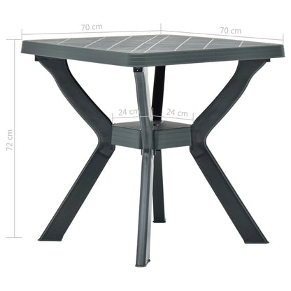 Tavolo da Bistrot Verde 70x70x72 cm in Plastica | homemem39