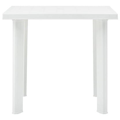Tavolo da Giardino Bianco 78x75x72 cm in Plastica - homemem39