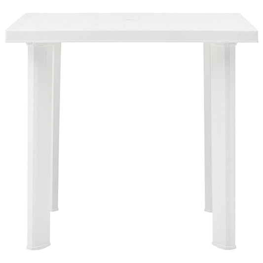 Tavolo da Giardino Bianco 78x75x72 cm in Plastica - homemem39