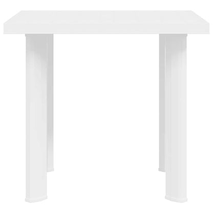White Garden Table 78x75x72 cm in Plastic