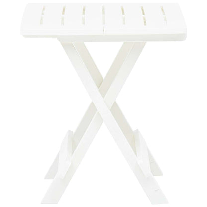 Tavolo da Giardino Pieghevole Bianco 45x43x50 cm in Plastica | homemem39