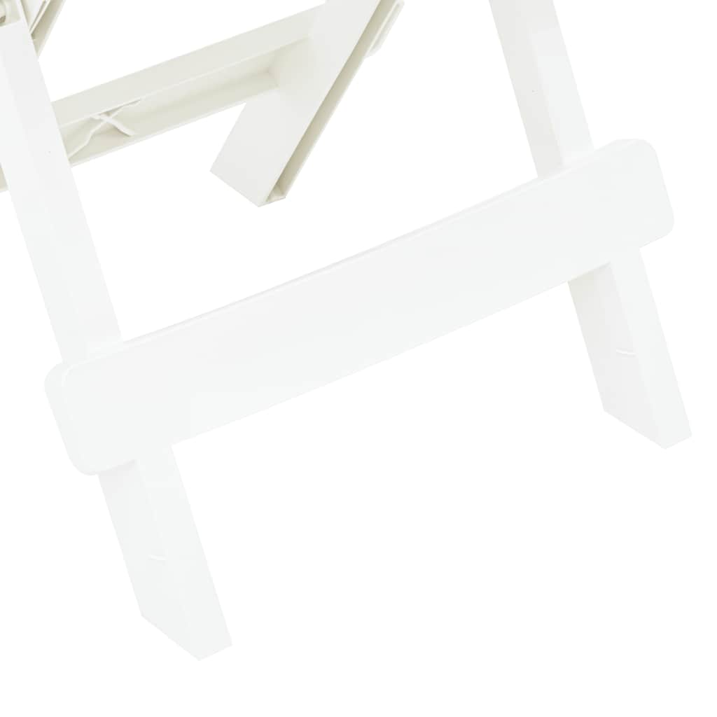Tavolo da Giardino Pieghevole Bianco 45x43x50 cm in Plastica | homemem39