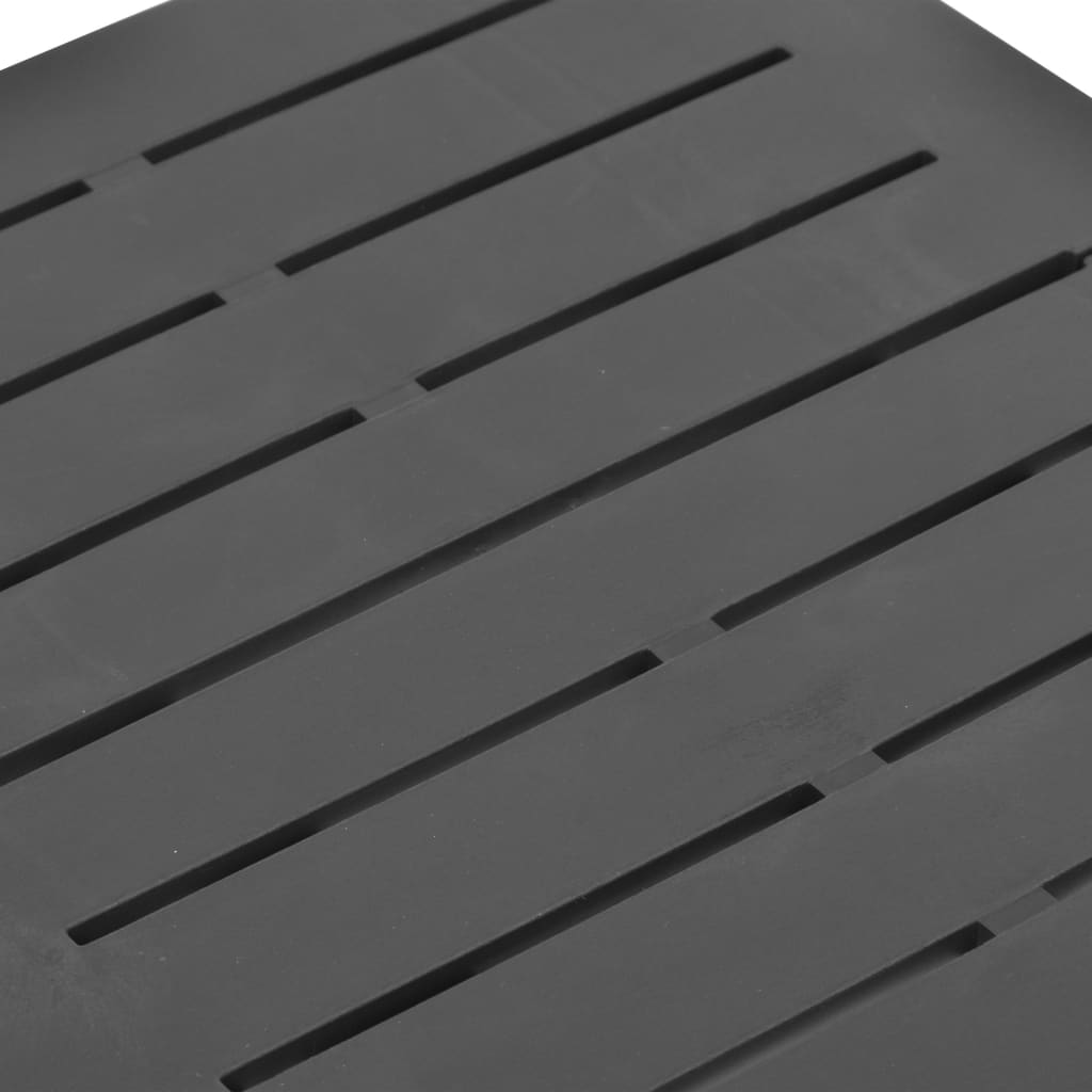 Tavolo da Giardino Pieghevole Antracite 45x43x50 cm in Plastica - homemem39