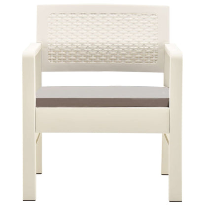 Set Salotto da Giardino 3 pz in Plastica
