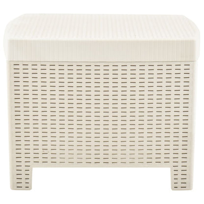 Set Salotto da Giardino 3 pz in Plastica Bianco - homemem39