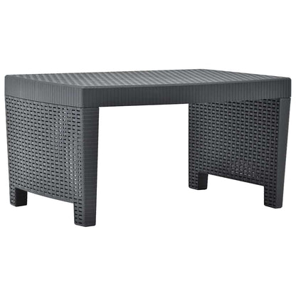 Set Salotto da Giardino 3 pz in Plastica