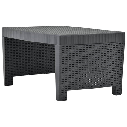 Set Salotto da Giardino 3 pz in Plastica Antracite | homemem39