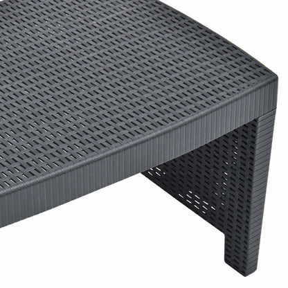 Set Salotto da Giardino 3 pz in Plastica