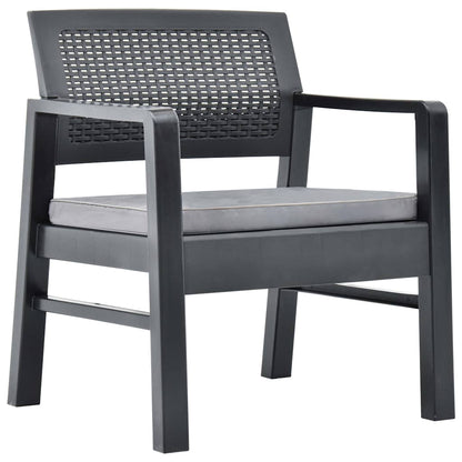 Set Salotto da Giardino 3 pz in Plastica