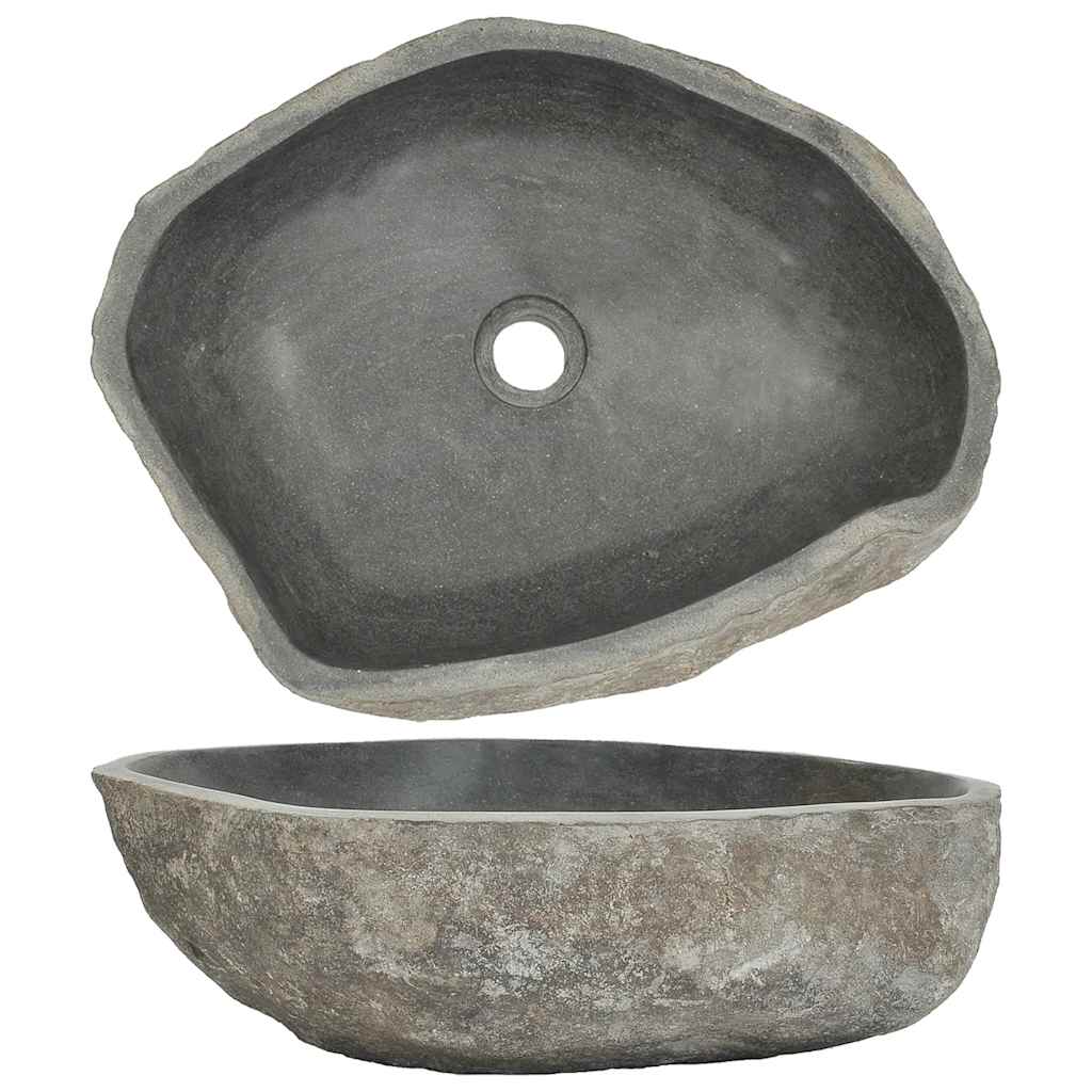 Lavandino in Pietra di Fiume Ovale (45-53)x(34-41) cm - homemem39