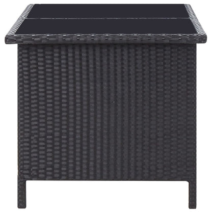 Set Divani da Giardino 6 pz con Cuscini in Polyrattan Nero | homemem39