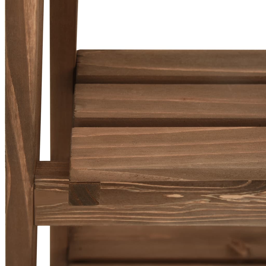 Piedistallo Piante 3 Livelli con Lavagna 40x30x90cm Legno Abete - homemem39