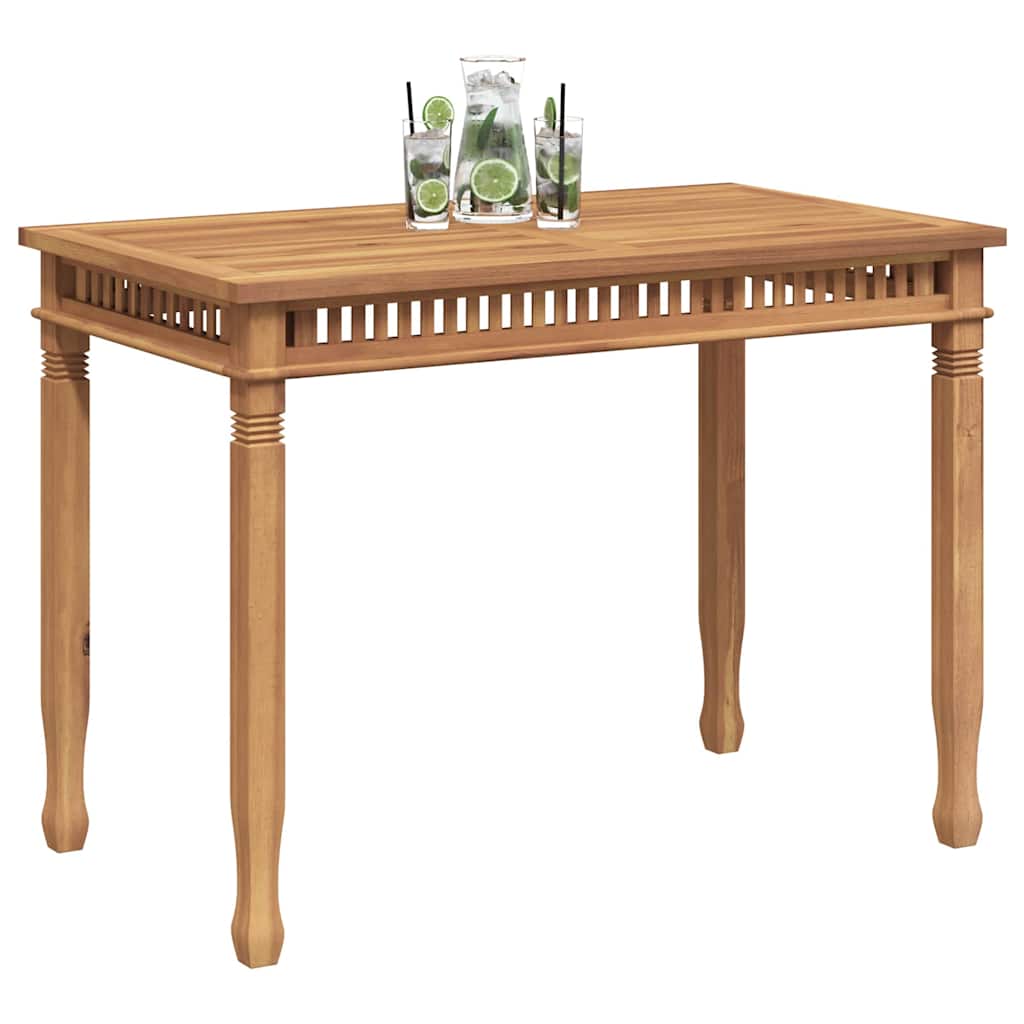 Tavolo da Pranzo per Giardino 110x65x80 cm in Massello di Teak - homemem39