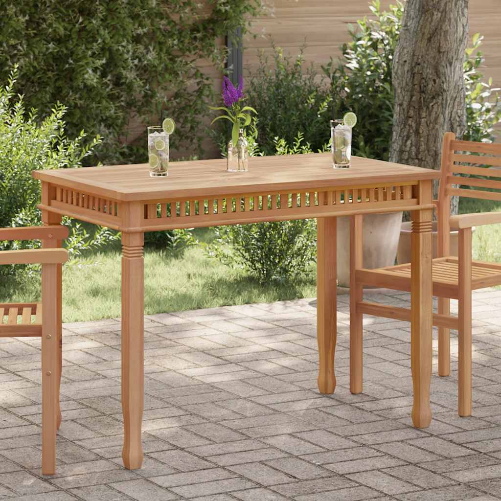 Tavolo da Pranzo per Giardino 110x65x80 cm in Massello di Teak