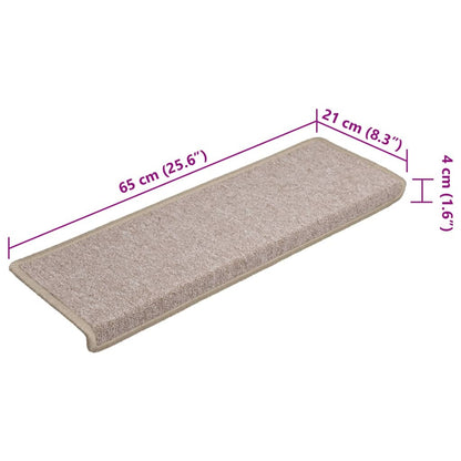 Tappetini per scale 15 pz 65x21x4 cm Talpa Bordo rettangolare | homemem39