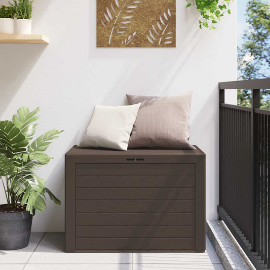 Baule da Giardino Marrone 78x44x55 cm - homemem39