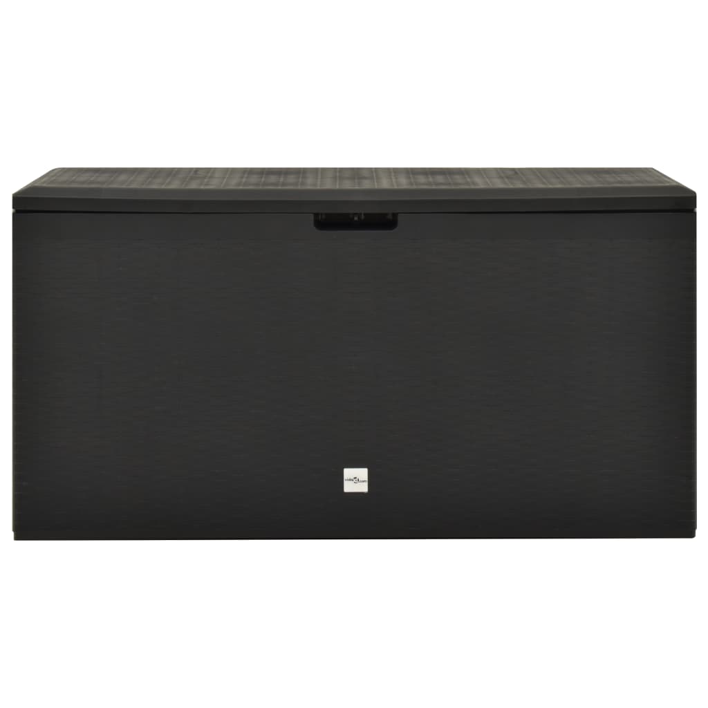 Baule da Giardino Antracite 114x47x60 cm - homemem39