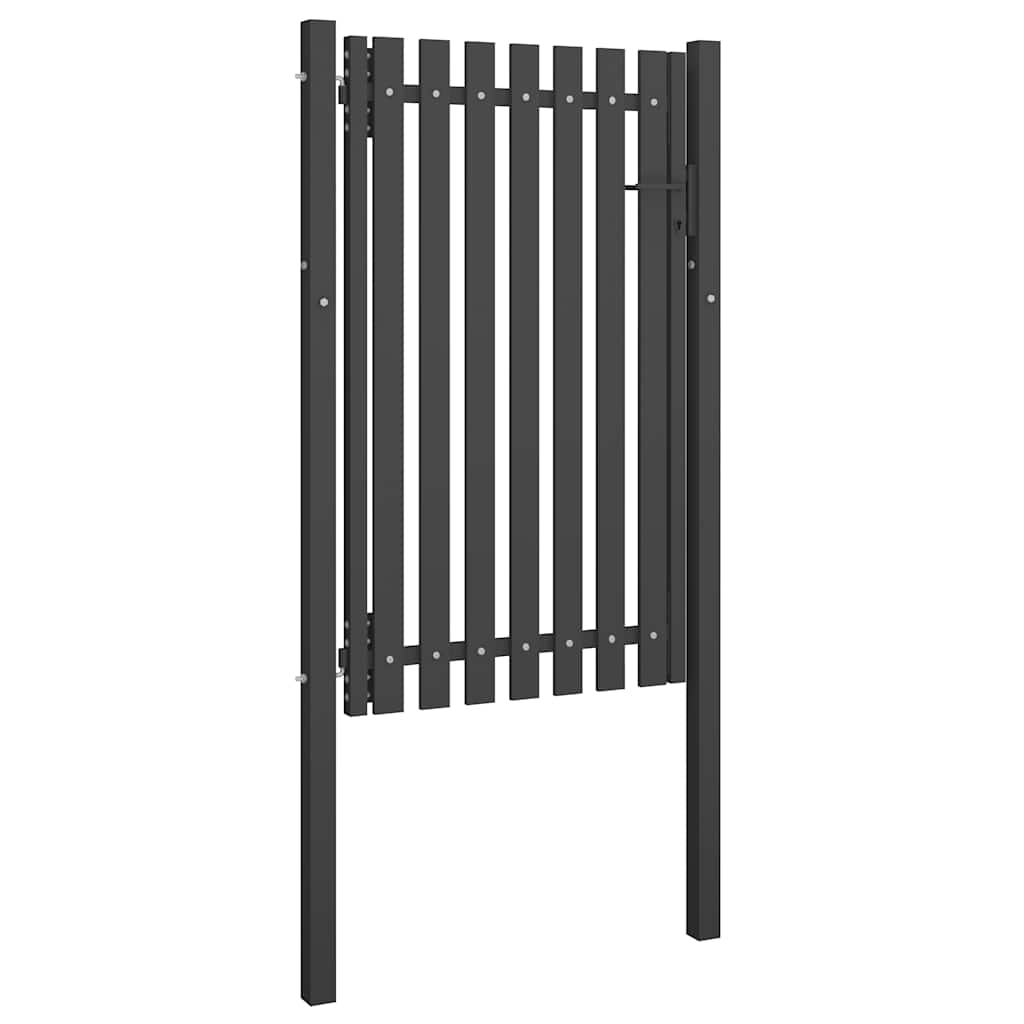 Cancello per Recinzione da Giardino in Acciaio 100x150 cm Antracite | homemem39