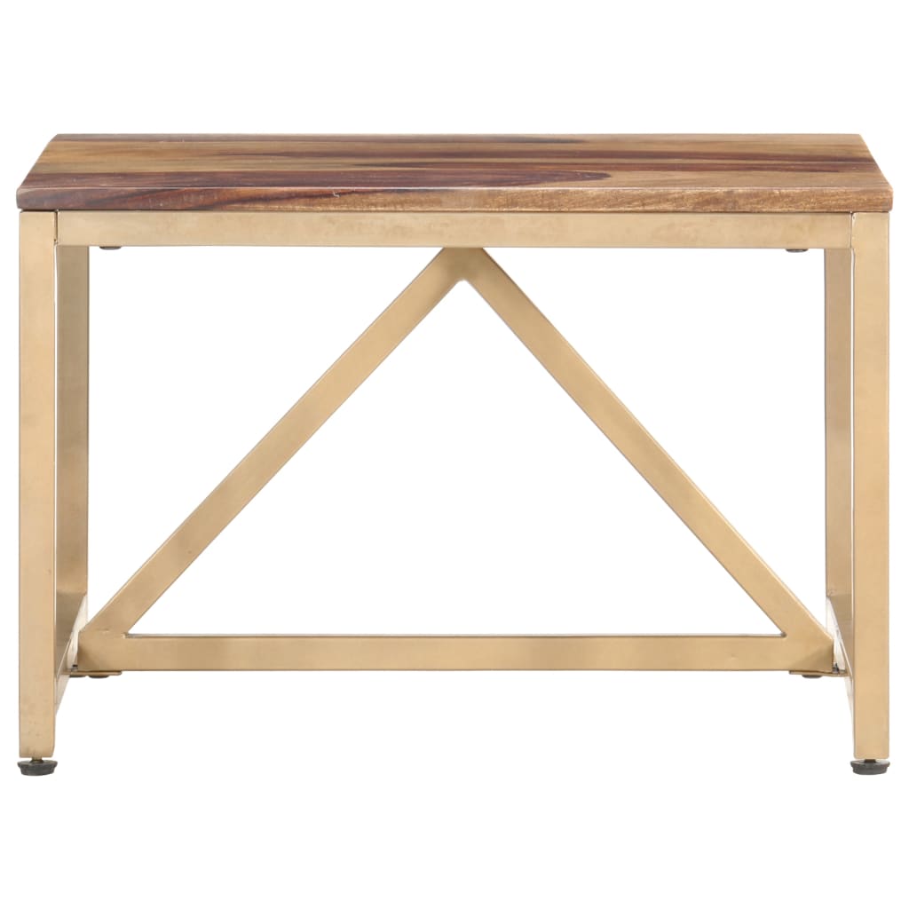 Tavolino Laterale 60x60x40 cm in Legno Massello - homemem39