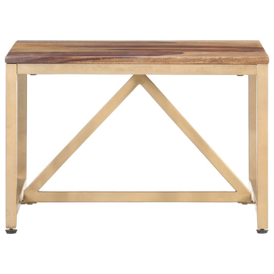 Tavolino Laterale 60x60x40 cm in Legno Massello - homemem39