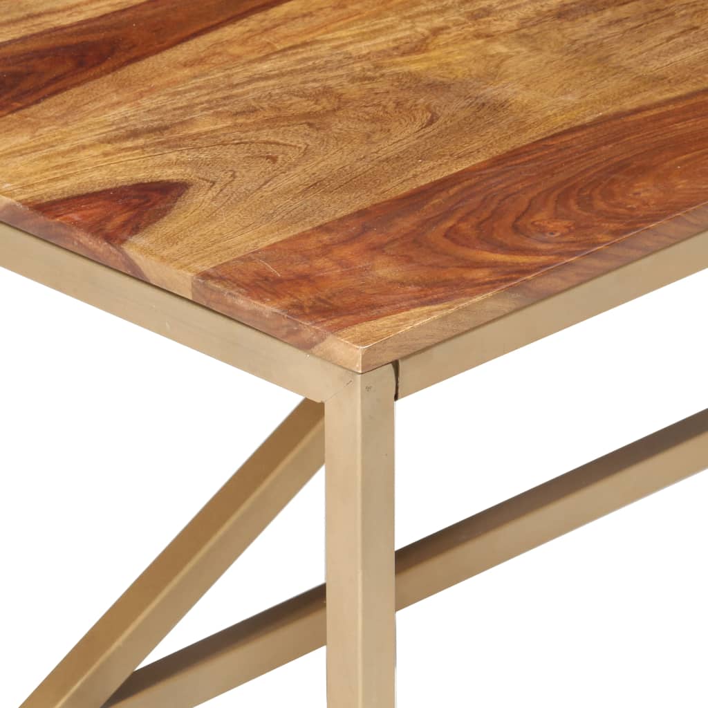 Tavolino Laterale 60x60x40 cm in Legno Massello - homemem39
