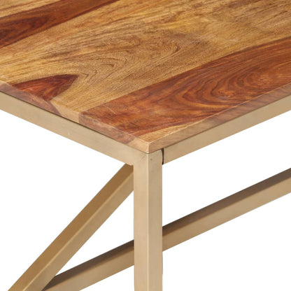 Tavolino Laterale 60x60x40 cm in Legno Massello - homemem39