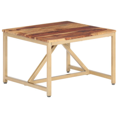 Tavolino Laterale 60x60x40 cm in Legno Massello | homemem39