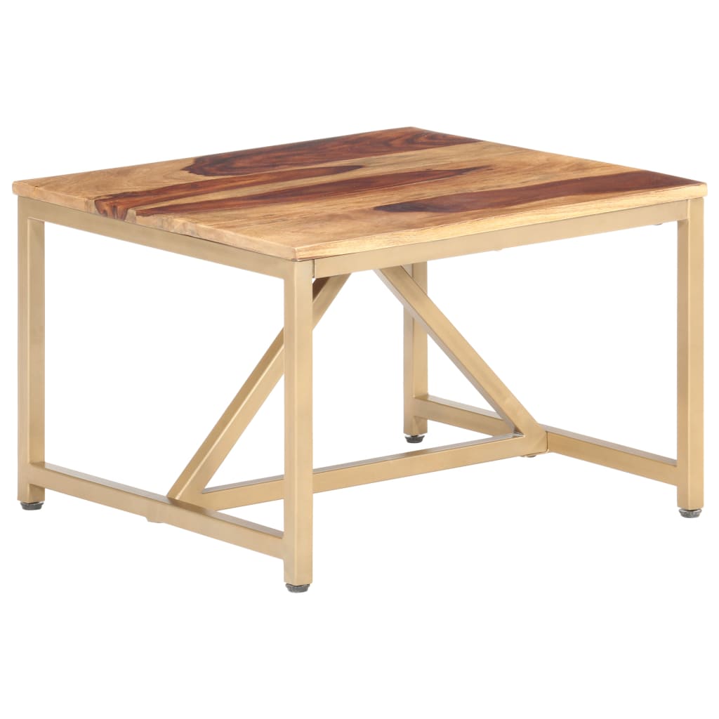 Tavolino Laterale 60x60x40 cm in Legno Massello - homemem39