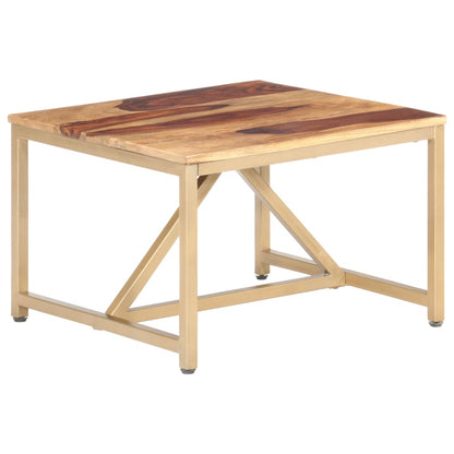 Tavolino Laterale 60x60x40 cm in Legno Massello - homemem39