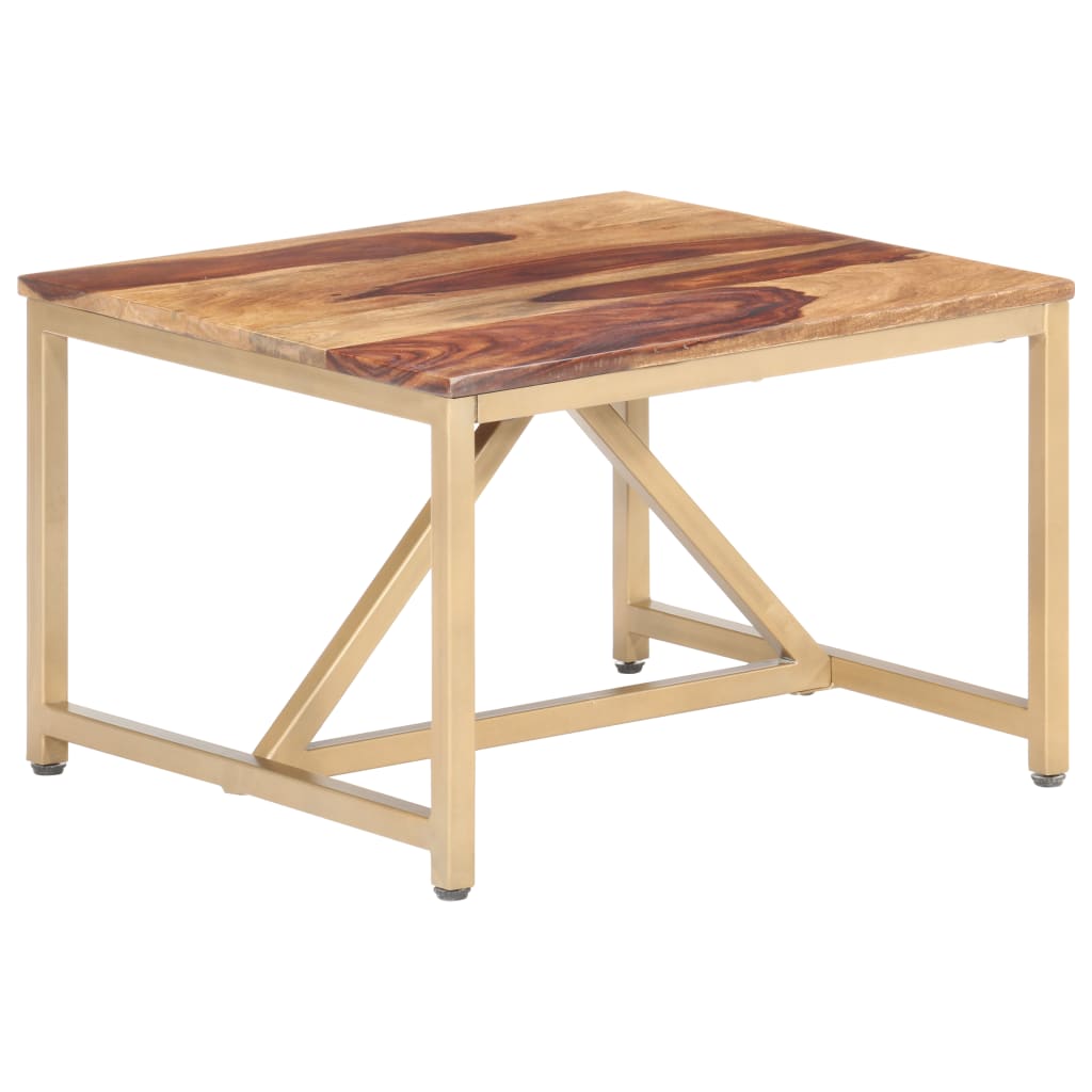 Tavolino Laterale 60x60x40 cm in Legno Massello - homemem39
