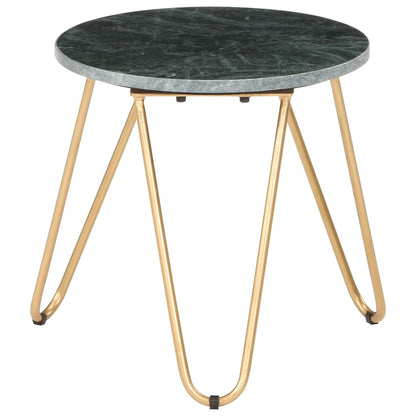 Tavolino da Salotto Verde 40x40x40 cm Pietra Vera Testura Marmo | homemem39