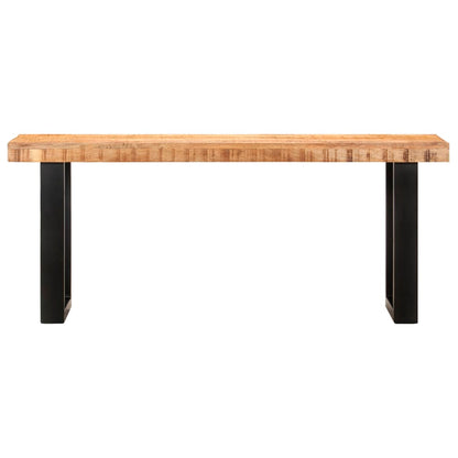 Panca 110 cm in Legno Massello di Mango e Acciaio | homemem39
