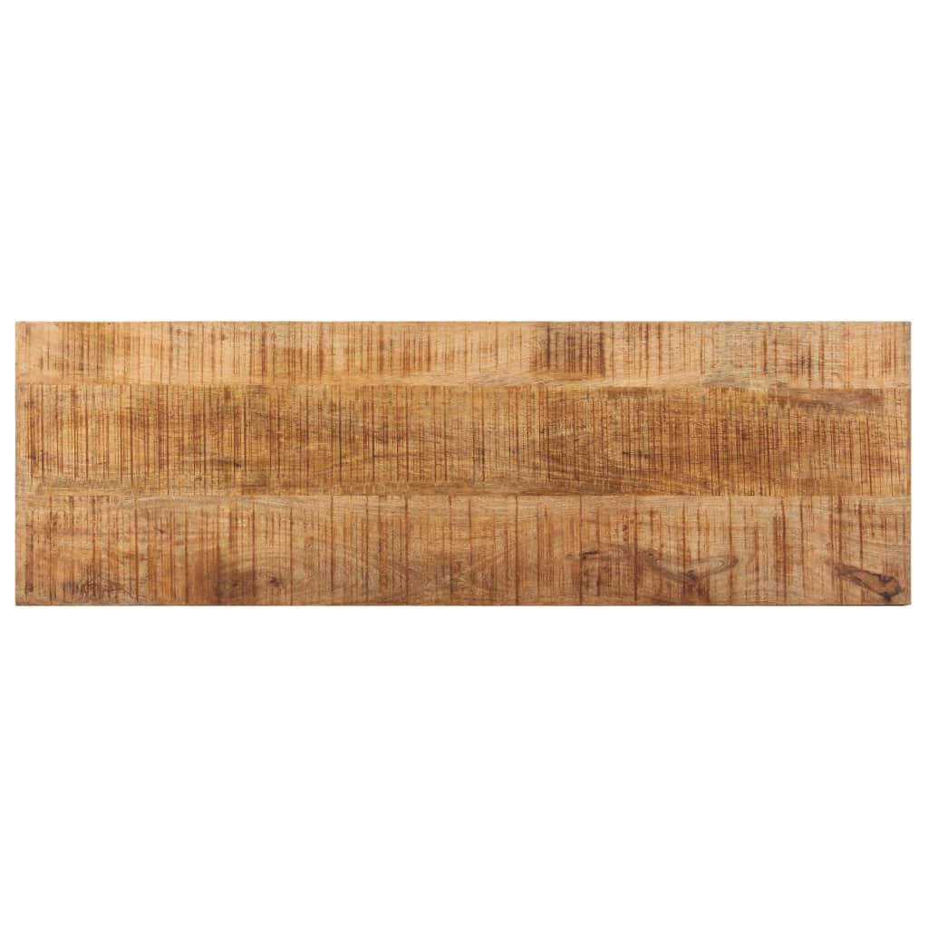 Panca 110 cm in Legno Massello di Mango e Acciaio | homemem39