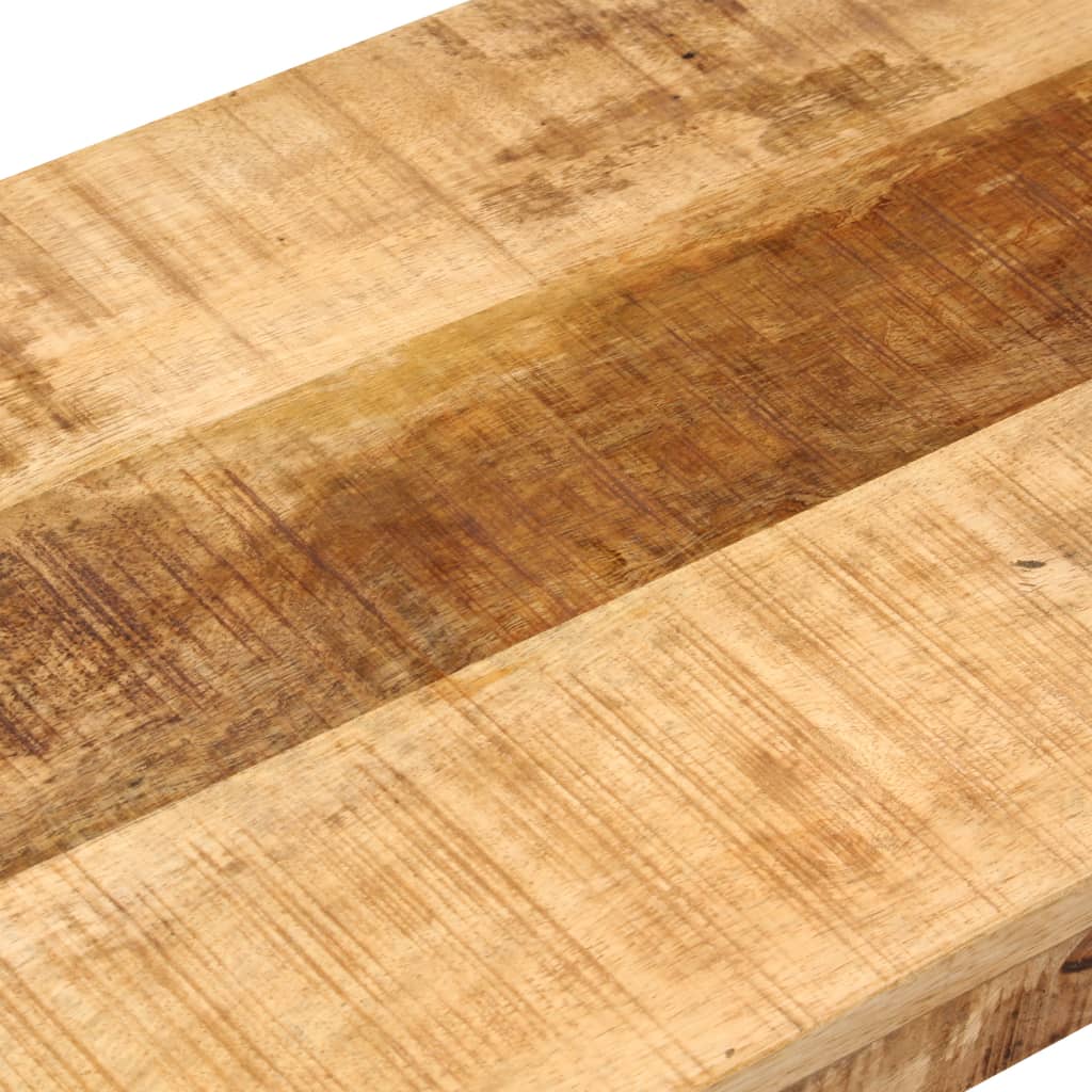 Panca 110 cm in Legno Massello di Mango e Acciaio | homemem39