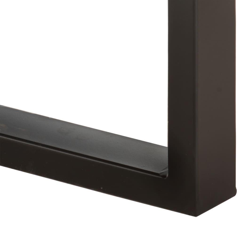 Panca 110 cm in Legno Massello di Mango e Acciaio | homemem39