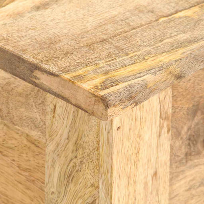 Cassa Portaoggetti 99x35x48 cm in Legno Massello di Mango