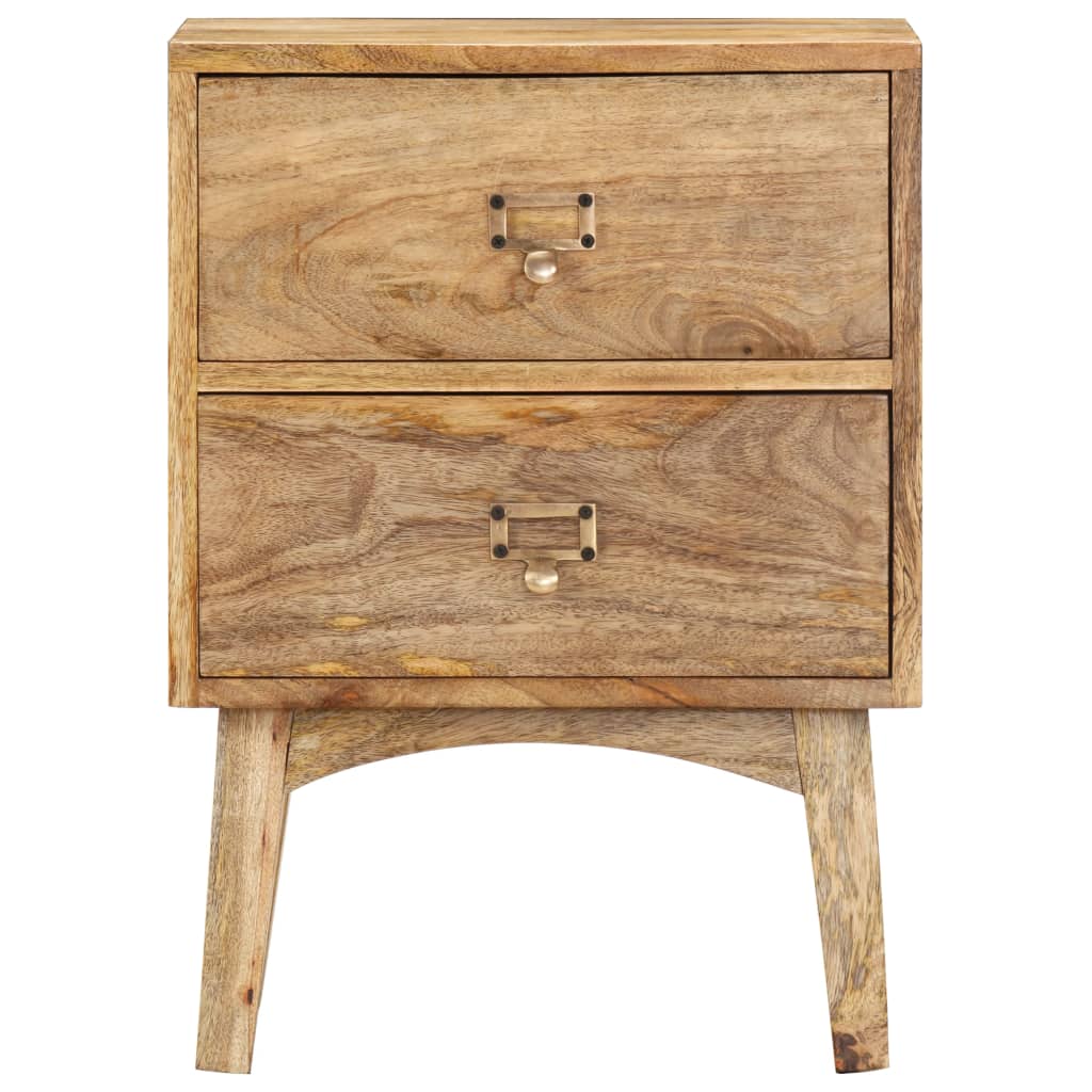 Comodino 40x35x55 cm in Legno Massello di Mango | homemem39