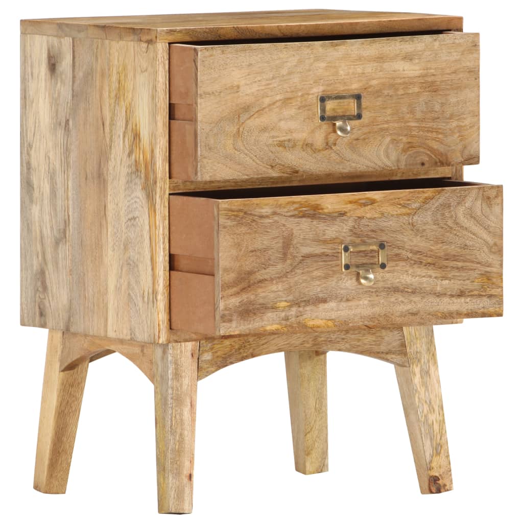 Comodino 40x35x55 cm in Legno Massello di Mango | homemem39