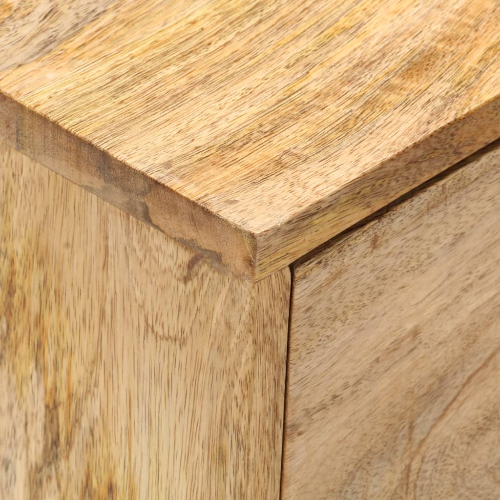 Comodino 40x35x55 cm in Legno Massello di Mango | homemem39
