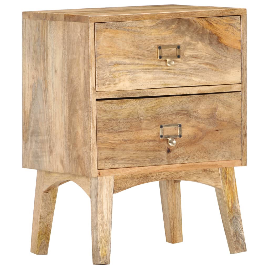 Comodino 40x35x55 cm in Legno Massello di Mango | homemem39