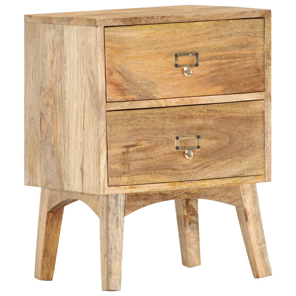 Comodino 40x35x55 cm in Legno Massello di Mango | homemem39