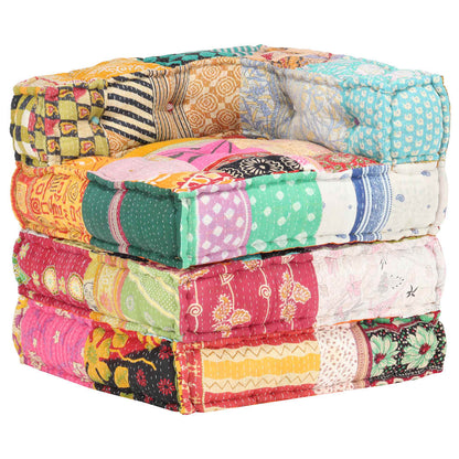 Pouf Modulare in Tessuto Patchwork - homemem39