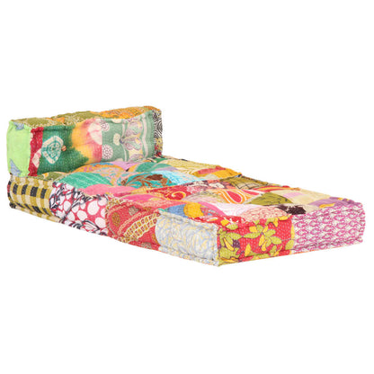 Pouf Modulare in Tessuto Patchwork - homemem39