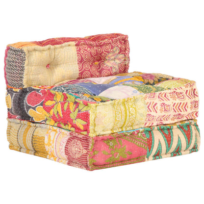 Pouf Modulare in Tessuto Patchwork - homemem39