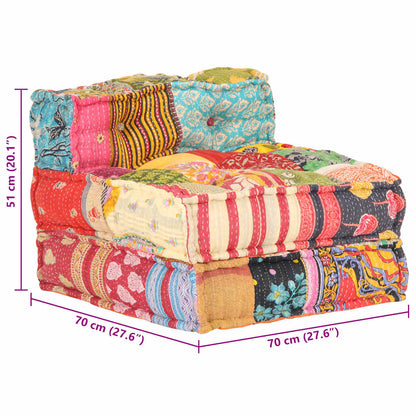 Pouf Modulare in Tessuto Patchwork - homemem39