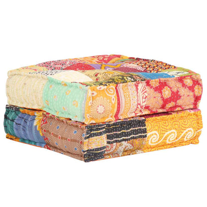 Pouf 60x70x36 cm in Tessuto Patchwork | homemem39